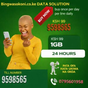 1GB Bingwa Sokoni Data Bundles valid 24hrs