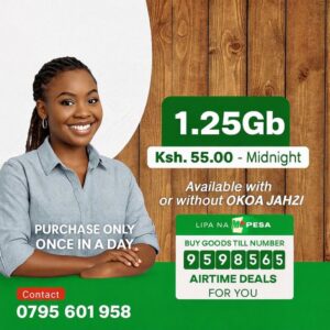 1GB bingwa sokoni data bundles