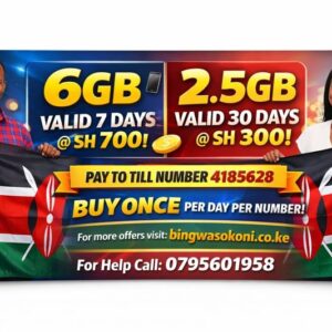8GB,400mins Bingwa Sokoni Monthly Offer