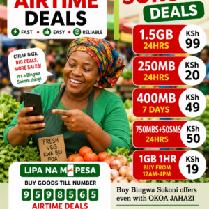 Bingwa Sokoni minutes offer